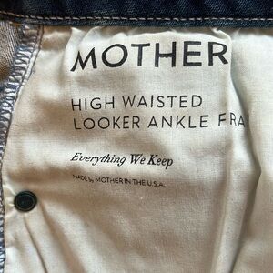 Mother denim high waisted hooker ankle